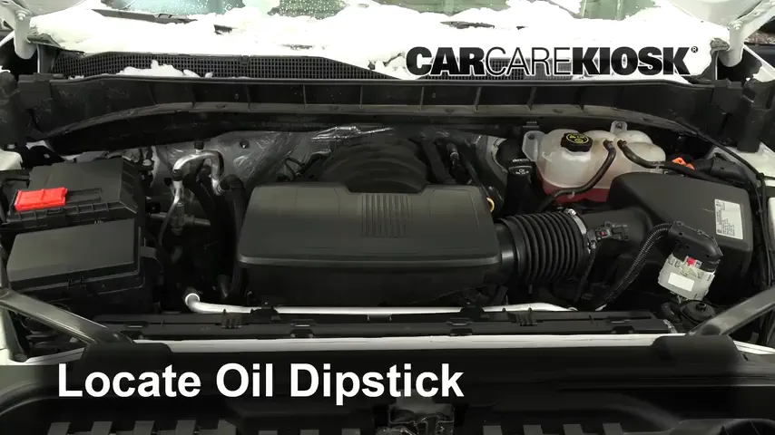 2019 Chevrolet Silverado 1500 Custom Trail Boss 4.3L V6 Crew Cab Pickup Oil Check Oil Level